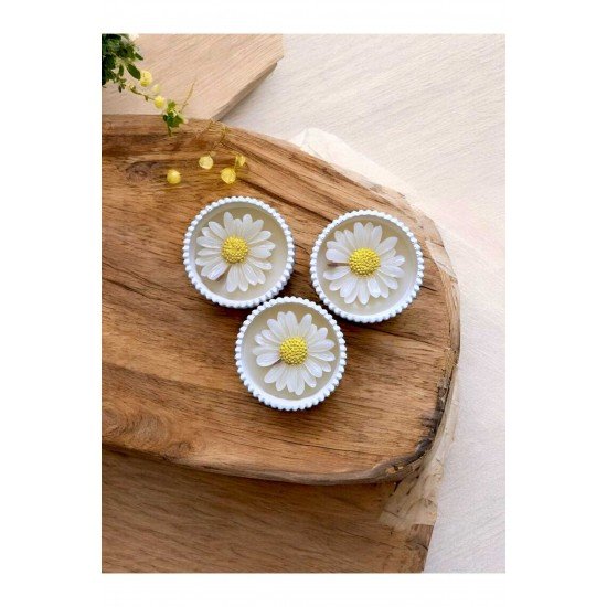 3'lü Papatya Mum Seti