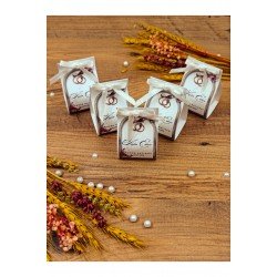 Süslemeli Kart Bubble Mum, Nikah Şekeri, Doğum, Sünnet, Düğün Nişan Söz, Kına, Doğum Günü - 5 Adet