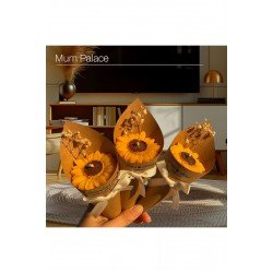 Kişiye Özel Düğün|nişan|söz Hediyelik Ayçiçeği Buket 10 Adet