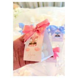 30 Adet Kağıt Detaylı Bubble Mum, Kişiye Özel Hediyelik, Düğün, Nişan, Söz, Kına, Sünnet,