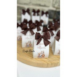 Safari Konsept Süslü Bubble Mum Hediyelik 25li