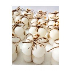 Düğün Nikah Nişan Kına Hediyelik Bubble Mum 10 Adet