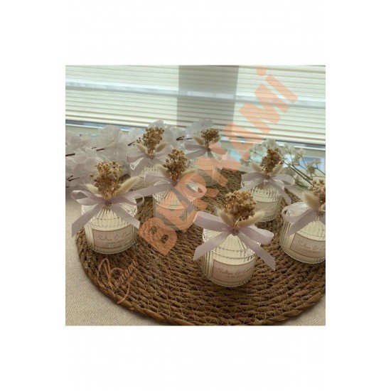 Pinterest Mika Şekerlik Mum Söz, Nişan, Nikah, Kına, Baby Shower, Doğum Günü Hediyesi - 10 Adet.