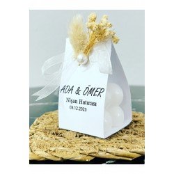 Bernami 25 Adet Nişan Hatırası Düğün Hatırası Hediyelik Bubble Mum