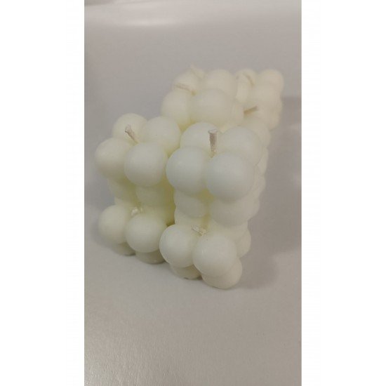 Beyaz Mini Bubble Mum, Düğün, Nişan, Söz, Hediyelik için şık ve dekoratif seçenek
