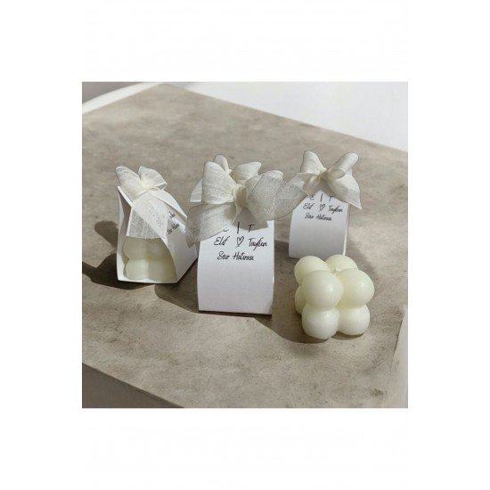 Bernami Çantalı Bubble Mum Süslemeli,doğum,sünnet,düğünnişansöz,kına,doğumgünü 20 Adet