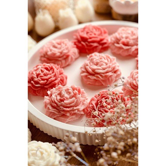 Şakayık Mum Dekoratif Mum Hediyelik Mum ,organizasyon, Söz, Nişan Mum 1 Adet