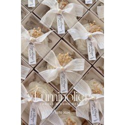 10 Adet Hediyelik Süslemeli Şakayık Mum - Düğün, Nişan, Kına, Mevlüt