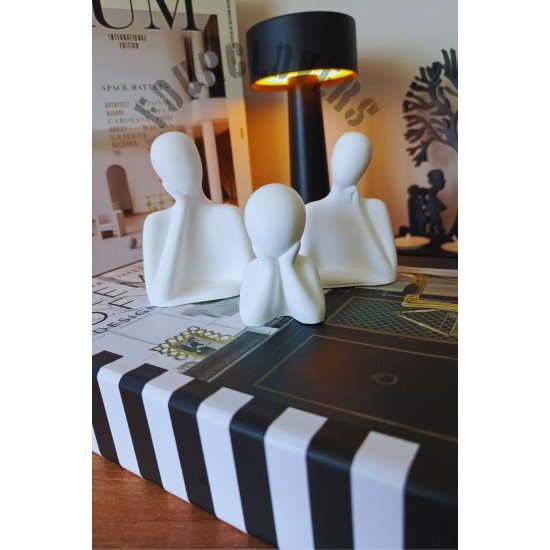 Üçlü Aile Dekoratif Obje Biblo first class