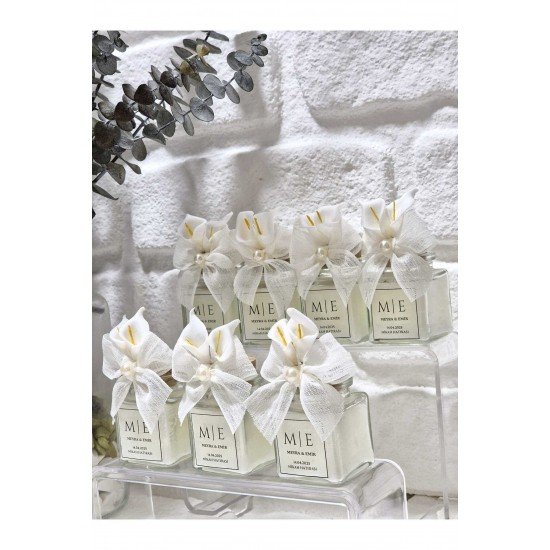 Pinterest Keten Kurdele ve Zambak Çiçekli Kavanoz Mum(15'li Set) DÜĞÜN-NİKAH-NİŞAN-KINA-SÖZ-ÖZEL GÜN