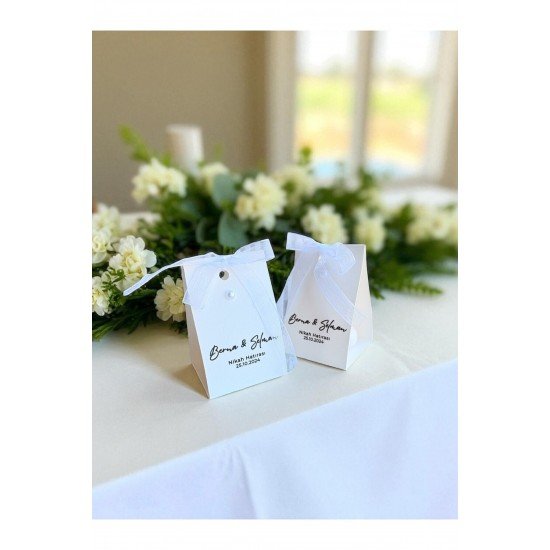 30 Adet Kağıt Detaylı Bubble Mum, Kişiye Özel Hediyelik, Düğün, Nişan, Söz, Kına, Sünnet,