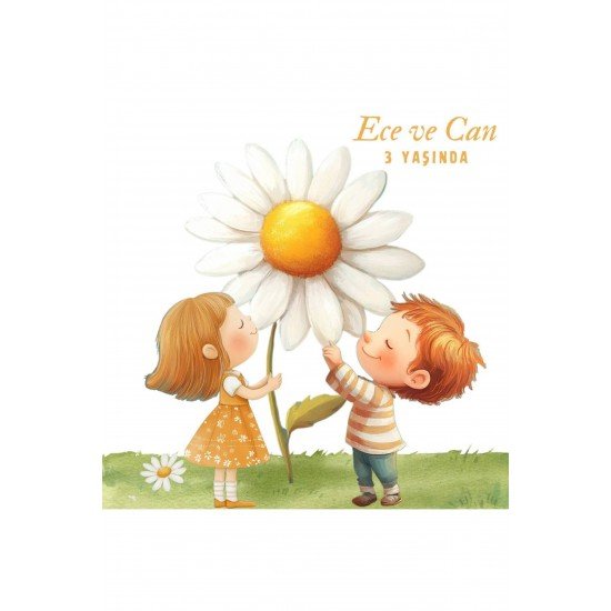 25 Adet Özel Tasarlanmış Kart Ve Papatya Mum. Bebek Doğum, Babyshower, Doğum Günü, Hediyel