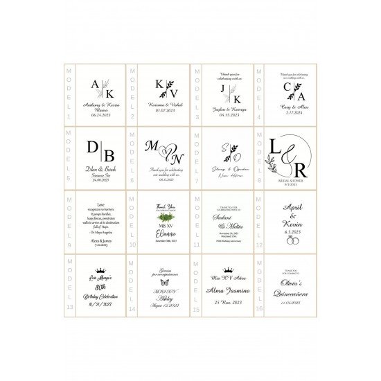 Kişiselleştirilmiş Okaliptüs Mum – 20 Adet