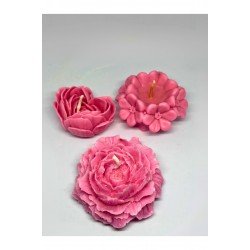 Bernami Dekoratif Gül Şeklinde Mum – Vanilya Kokulu, Romantik ve Şık