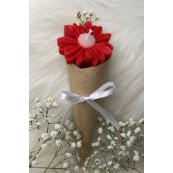 Bernami Buket Çiçek Desen Dekoratif Mum Söz,nişan,mevlid Hediyelik Buket Mum 5 Adet