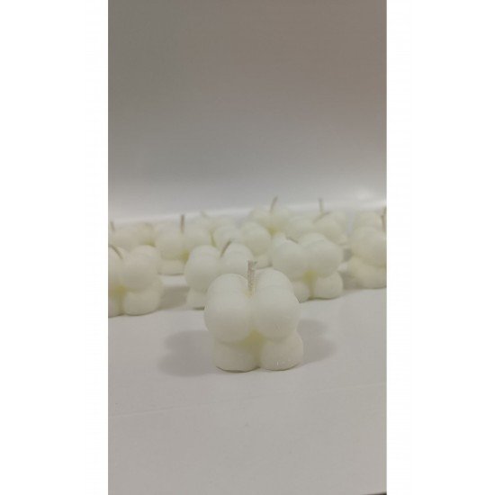 Beyaz Mini Bubble Mum, Düğün, Nişan, Söz, Hediyelik için şık ve dekoratif seçenek