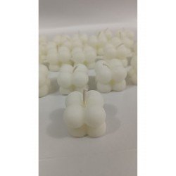 Beyaz Mini Bubble Mum, Düğün, Nişan, Söz, Hediyelik için şık ve dekoratif seçenek