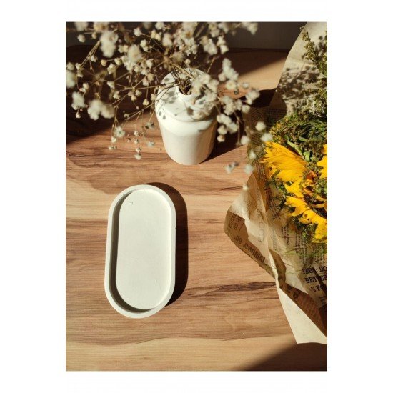 Dekoratif Oval Tabak,takı Tabağı, Mum Tabağı, Organizer Mumluk, Palo Santo Tütsülük