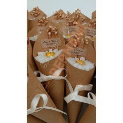 Bernami Kişiye Özel Düğün|nişan|söz|Kına|Sünnet| Hediyelik Vanilya Kokulu Papatya Mum Buket -15 Adet