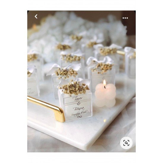 Düğün , Söz, Nişan , Doğumgünü Hediyelik Mini Bubble Mum -10 Adet