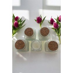 5 li Kokulu Dekoratif Mantar Tıpalı Cam Şişe Mum