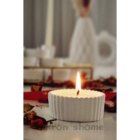 Kase Içinde Vanilya Kokulu Dekoratif Mum Söz, Nişan, Nikah, Mevlid Hediyelik Mum (ADET FİYATIDIR)