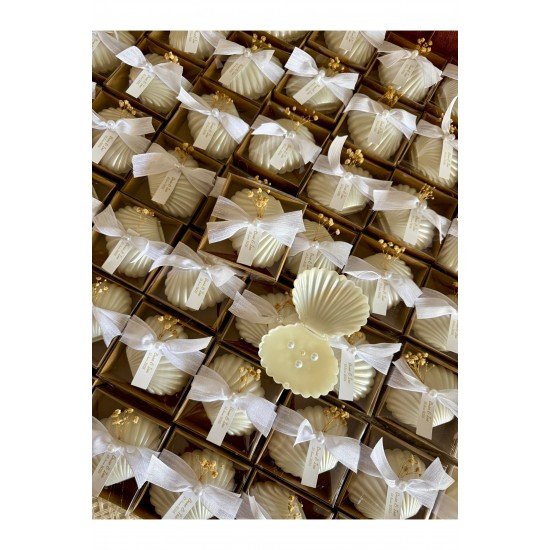 25 Adet Süslemeli Kutulu Mum Hediyeliği