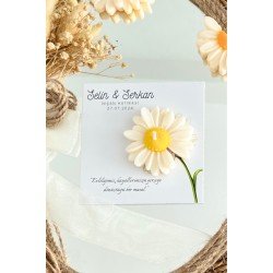 25 Adet Özel Tasarlanmış Kart Ve Mum. Düğün, Nişan, Nikah, Söz, Doğum Günü, Nikah Şekeri Hediyelik