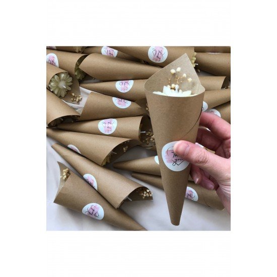 Bernami Papatya Hediyelik Koni Model Papatya Mum - 5 Adet