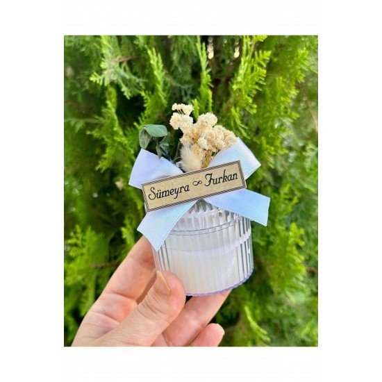 Pinterest Söz, Kına , Doğum, Doğum Günü, Mika Şekerlik Kutu Süslemeli Mum - 15 Adet