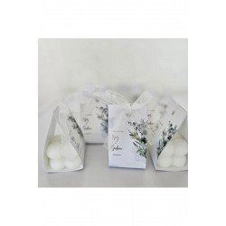 Bernami Söz, Kına , Doğum, Doğum Günü, Kutu Süslemeli Bubble Mum - 15 Adet