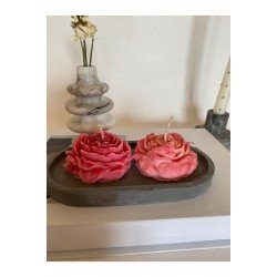 Bernami Dekoratif Mum Şakayık Mum ( 2 Adet )