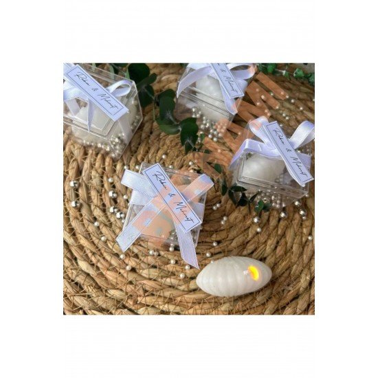 Bernami Mika Kutulu Istiridye Mum Düğün ,nişan ,kına ,davet ,doğum Günü - 10 Adet