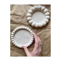 Bubble 2’li Dekoratif Beton Tabak Takı Tabağı Bardak Altlığı