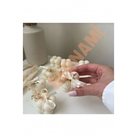 Bernami 20 Adet Tekli Mum Kurdele Ile Bağlı Mum #bebek Hediye#dügün#söz#nişan