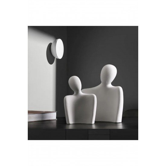 Kadın Erkek Dekoratif Obje Taş Heykel Biblo