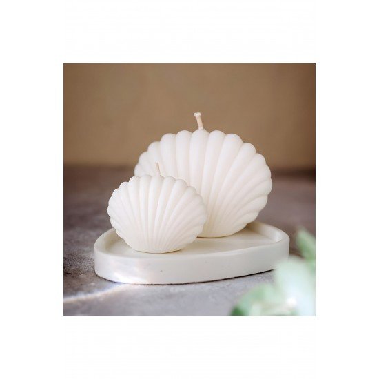 Official 2 Li Dekoratif Istiridye Mum Seti