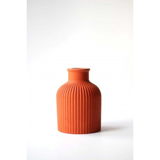 Kiremit Rengi Iskandinav Dekoratif Beton Biblo 10 Cm