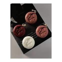 Bernami Dekoratif Güneş Ay Kokulu Mum Beyaz