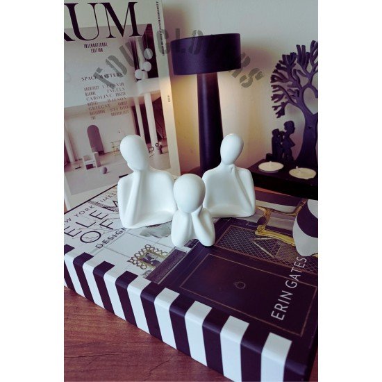 Üçlü Aile Dekoratif Obje Biblo first class