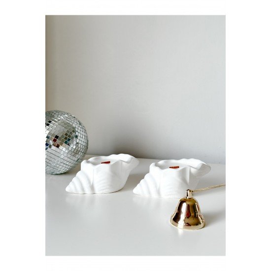 2'li Deniz Kabuğu Soya Wax Mum ( Vanilya Esanslı )