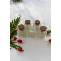 5 li Kokulu Dekoratif Mantar Tıpalı Cam Şişe Mum