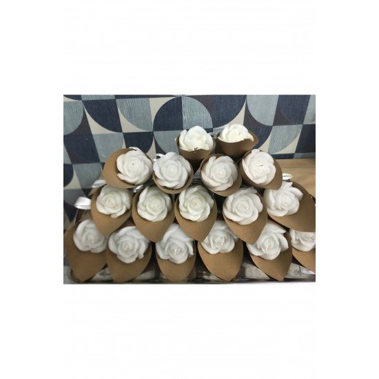 Kişiye Özel 10 ADET GÜL Model kokulu buket mum Düğün/nişan/söz/kadınlar/anneler Günü Hediyelik