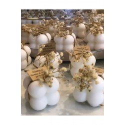 20 Adet Süslemeli Mini Bubble Mum