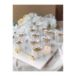 Özel Düğün/nişan/söz/doğum Günü Lüks Mini Çiçek Buketli Kokulu ( 10 Adet ) Bubble Mum