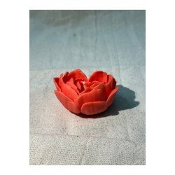 Kalp Gül Şeklinde El Yapımı Kokulu Mum Seti – %100 Doğal Soy Wax- TEKLİ