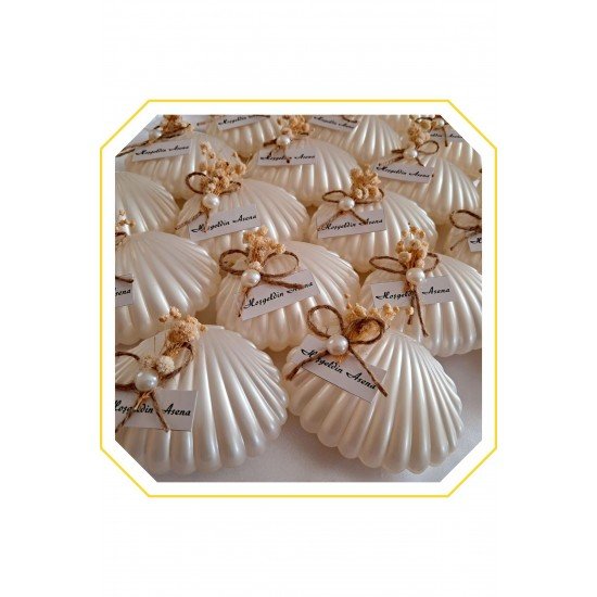 İstiridye Mum, Hediyelik Mum, Söz, Nişan, Nikah, Sünnet 10'lu Özel Gün Hediyeliği