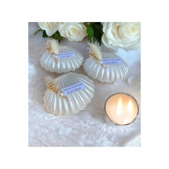 BernamiOfficial Özel Tasarım 20 Adet Süslemeli İstiridye