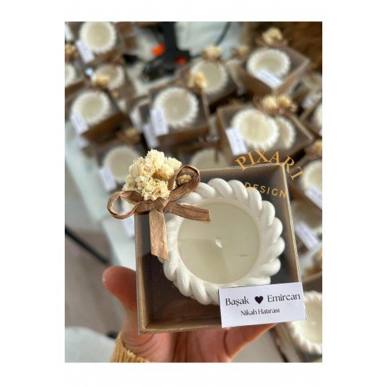 Burgu Model Pinterest Nişan Nikah Düğün Doğum Günü Etiketli Süsleme Özel Gün Mum 10 Adet