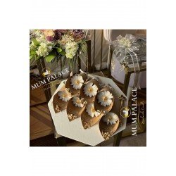 PALACE Kişiye Özel Düğün|nişan|söz Hediyelik Papatya Buket - 15 Adet